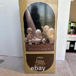 PRECIOUS MOMENTS NATIVITY-1979 9 PC Set (COME LET US ADORE HIM)