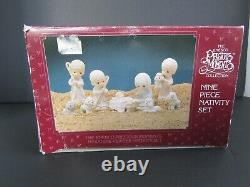 PRECIOUS MOMENTS NATIVITY SET! 9 pieces nativity & 6 accessory pieces