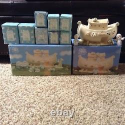 PRECIOUS MOMENTS NOAHS ARK TWO 2 BY 2 LOT 11 PIECE SET 2 x 2 COLLECTIBLE BOXES