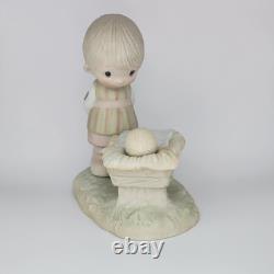PRECIOUS MOMENTS RETIRED COLLECTIBLE Come Let Us Adore Him E-2011 Signed