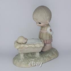 PRECIOUS MOMENTS RETIRED COLLECTIBLE Come Let Us Adore Him E-2011 Signed