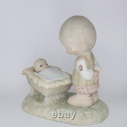 PRECIOUS MOMENTS RETIRED COLLECTIBLE Come Let Us Adore Him E-2011 Signed