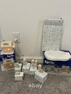 PRECIOUS MOMENTS SUGAR TOWN LOT Includes 6 Sets In Boxes +3 Figures. See Pics