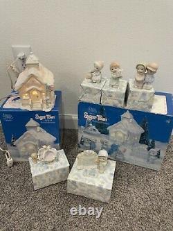 PRECIOUS MOMENTS SUGAR TOWN LOT Includes 6 Sets In Boxes +3 Figures. See Pics