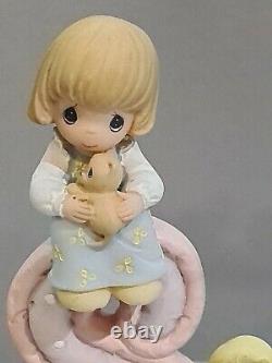 PRECIOUS MOMENTS VERY RARE! ALPHABET LETTERS SISTER Betty Mary Enesco BANNER