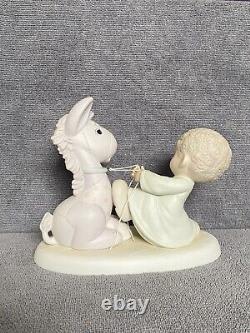PRECIOUS MOMENTS Where Pulling For You 1987 No Defects #106151 (No Box)