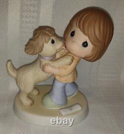 PRECIOUS MOMENTS Your Warm Greeting Is Pure Joy CC90003 Dog Puppy NO BOX 2009
