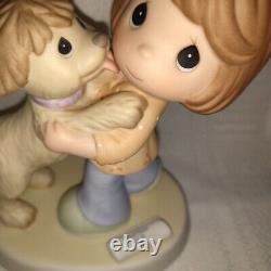 PRECIOUS MOMENTS Your Warm Greeting Is Pure Joy CC90003 Dog Puppy NO BOX 2009