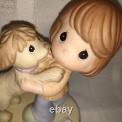 PRECIOUS MOMENTS Your Warm Greeting Is Pure Joy CC90003 Dog Puppy NO BOX 2009