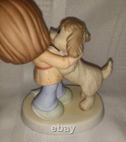 PRECIOUS MOMENTS Your Warm Greeting Is Pure Joy CC90003 Dog Puppy NO BOX 2009