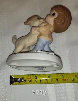 PRECIOUS MOMENTS Your Warm Greeting Is Pure Joy CC90003 Dog Puppy NO BOX 2009