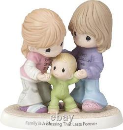 Porcelain Figurine Family Precious Moments Christening Forever Blessing Mom