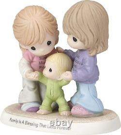 Porcelain Figurine Family Precious Moments Christening Forever Blessing Mom