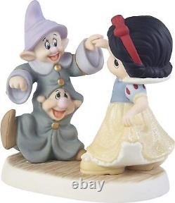 Porcelain Figurine Precious Disney Snow White Seven Dwarfs Dance Multicolour Fun