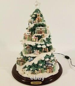 Precious Moment Holiday Village Lighted Christmas Tree By Bradford Exchange