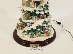 Precious Moment Holiday Village Lighted Christmas Tree By Bradford Exchange