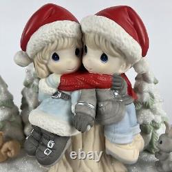 Precious Moment LE Being Together No Matter The Weather Christmas Couple Rare