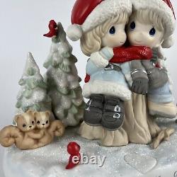 Precious Moment LE Being Together No Matter The Weather Christmas Couple Rare