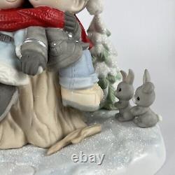 Precious Moment LE Being Together No Matter The Weather Christmas Couple Rare