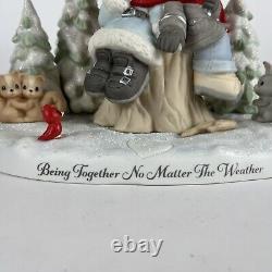 Precious Moment LE Being Together No Matter The Weather Christmas Couple Rare