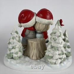 Precious Moment LE Being Together No Matter The Weather Christmas Couple Rare