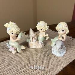 Precious Moment. Mermaids. Sea Of Friendship Series. Set Of (3). VERY RARE