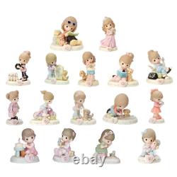 Precious Moments 01-16 Bundle of Growing in Grace Brunette Set of 16 Ages On