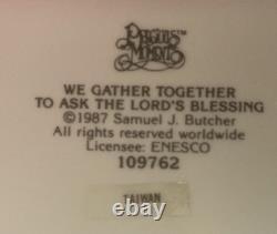Precious Moments #109762 We Gather Together to Ask the Lord's Blessing ©? 1987