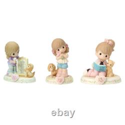 Precious Moments 11-13 Bundle of Growing In Grace Brunette Set of 3 Ages 11
