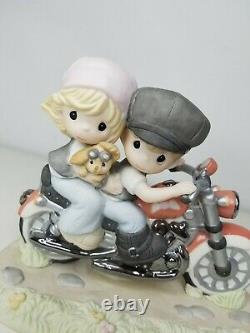 Precious Moments 123025 Our love is a Journey Porcelain Bisque Figurine Love NOS