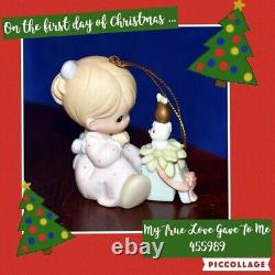 Precious Moments 12 Days of Christmas Ornaments Complete Set WITH BOXES