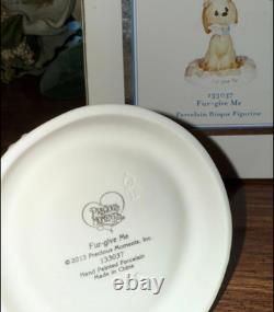 Precious Moments #133037 Fur-Give Me Cute Dog With a Flower In Mouth Rare