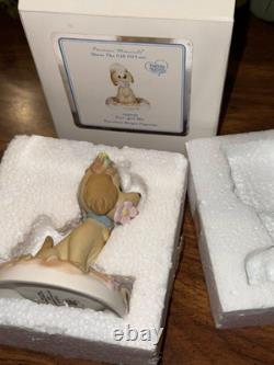 Precious Moments #133037 Fur-Give Me Cute Dog With a Flower In Mouth Rare