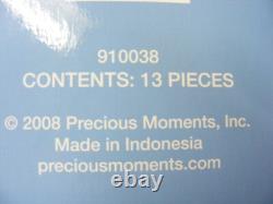 Precious Moments 13 Piece Deluxe Set Nativity Includes Stable 2008 L-1