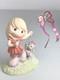 Precious Moments #143024 You Lift My Spirits Girl And Kitten Withbutterfly Kite