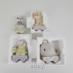 Precious Moments 14pc Birthday Train Set Baby Thru Age 12 + Clown + Baby Read