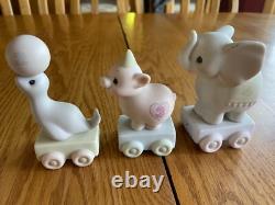 Precious Moments 15pc Birthday Train Set Baby Thru Age 13 (0-13) + Clown Leader