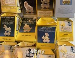 Precious Moments 17pc Birthday Train Set Baby 16 L@@K Original Boxes