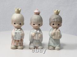 Precious Moments 1982 Come Let Us Adore Him 11pc nativity set E-2395 Vtg w box