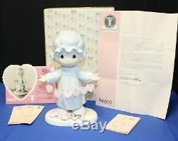 Precious Moments 1989 You Have Touched Many Hearts 9 Figurine Easter Seal withBox