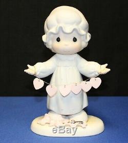 Precious Moments 1989 You Have Touched Many Hearts 9 Figurine Easter Seal withBox