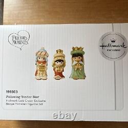 Precious Moments 199303 Following Yonder Star Nativity 3 Wise Men Hallmark