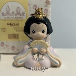 Precious Moments 1998 All Girls Are Beautiful Asian Inspired Porcelain Figurines