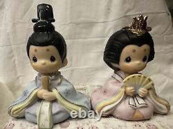 Precious Moments 1998 All Girls Are Beautiful With Black Lacquer Display Board