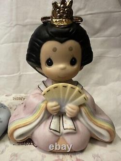 Precious Moments 1998 All Girls Are Beautiful With Black Lacquer Display Board