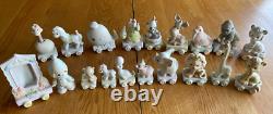 Precious Moments 19pc Birthday Train Set Baby Thru Age 16 (0-16) + Clown + Frame