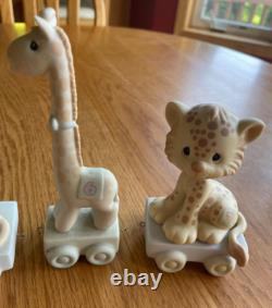 Precious Moments 19pc Birthday Train Set Baby Thru Age 16 (0-16) + Clown + Frame