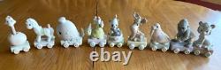Precious Moments 19pc Birthday Train Set Baby Thru Age 16 (0-16) + Clown + Frame
