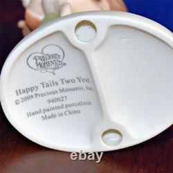 Precious Moments 2009 HAPPY TAILS TWO YOU 940027 Yorkie VERY RARE