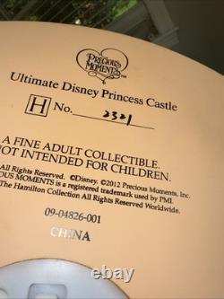 Precious Moments 2012 Ultimate Disney Princess Castle Large Lights Up RARE READ